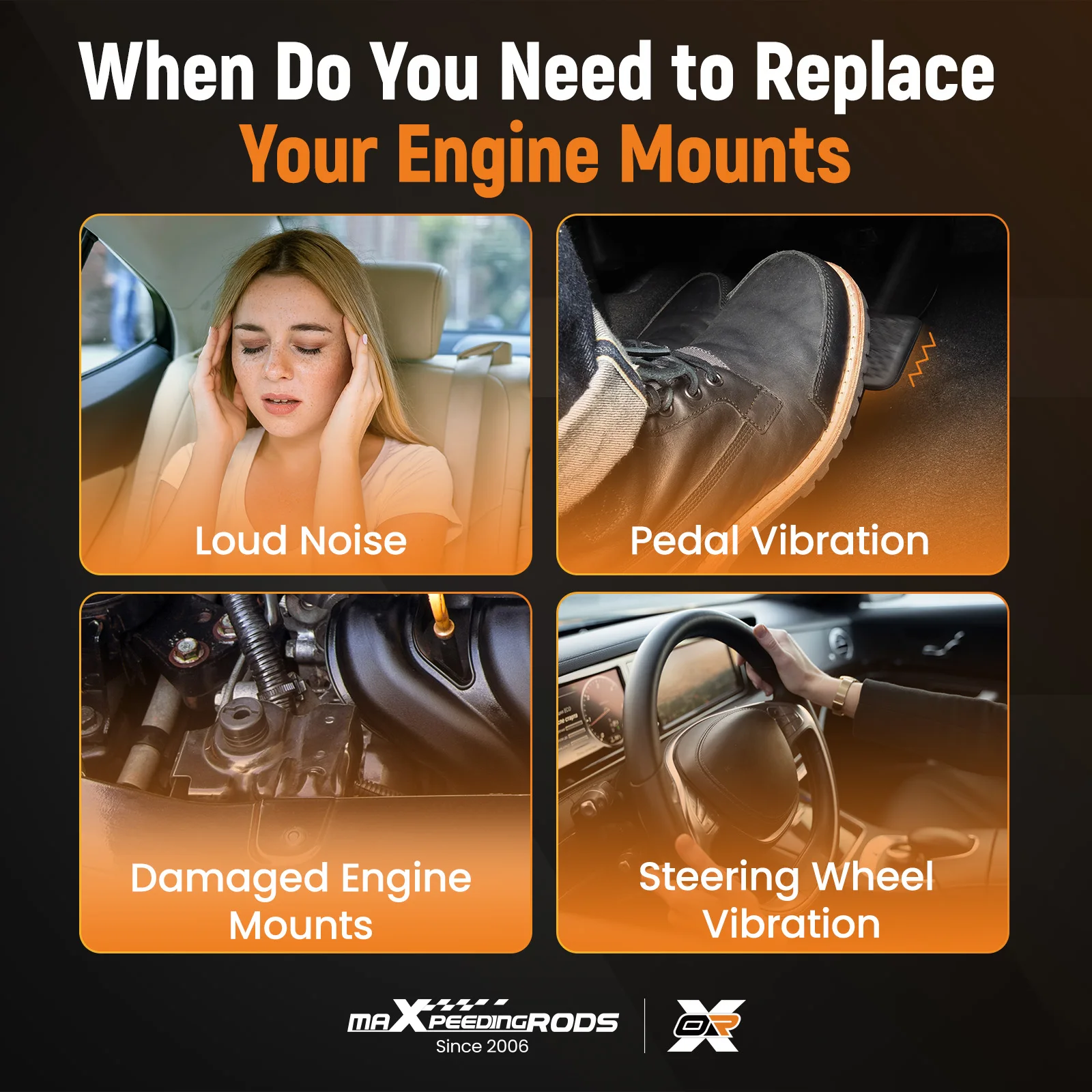 Комплект из 4 опор двигателя и трансмиссии для Honda Odyssey 3.5L V6 2011-2017 A65016 9662 9667 9737
Комплект из 4 опор двигателя и трансмиссии для Honda Odyssey 3.5L V6 2011-2017 A65016 9662 9667 9737