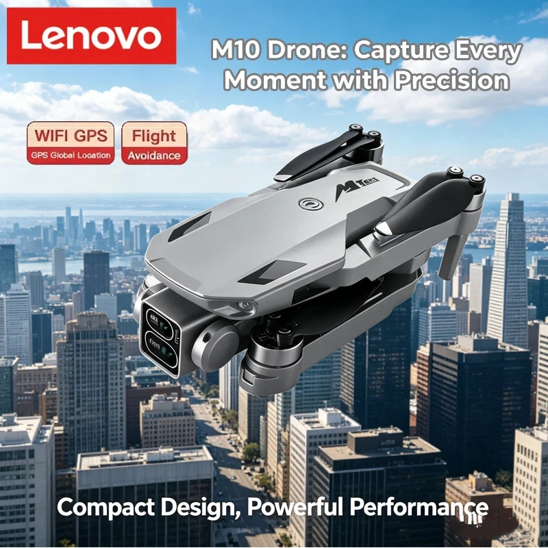 Lenovo M10 RC Drone, 4K/8K Professional HD Dual Camera with Screen, FPV WIFI, Brushless Motor & Obstacle Avoidance
Lenovo M10 RC Drone, 4K/8K Professional HD Dual Camera with Screen, FPV WIFI, Brushless Motor & Obstacle Avoidance