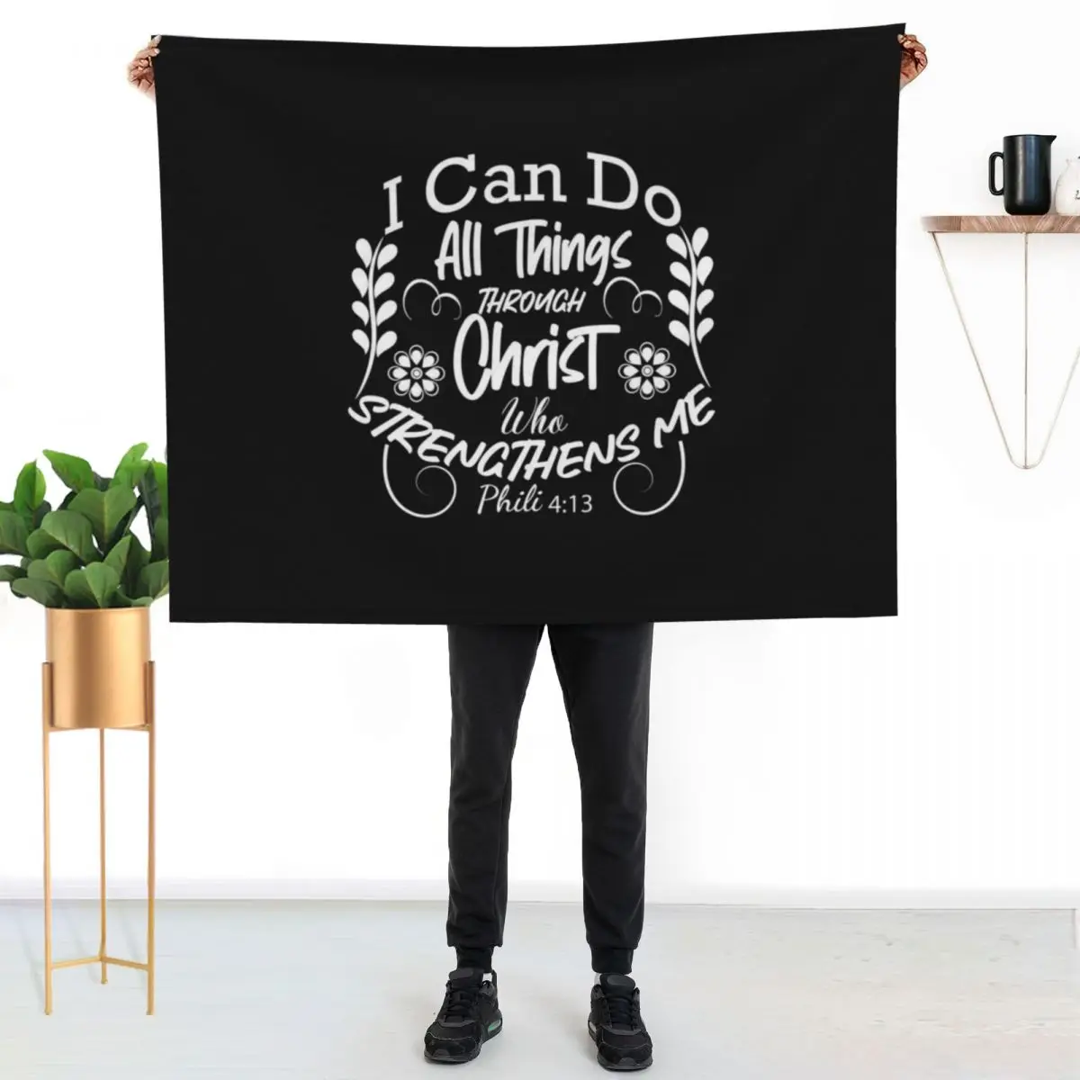 I can do all things through christ Throw Blanket Machine Washable Soft Warm Blanket
I can do all things through christ Throw Blanket Machine Washable Soft Warm Blanket