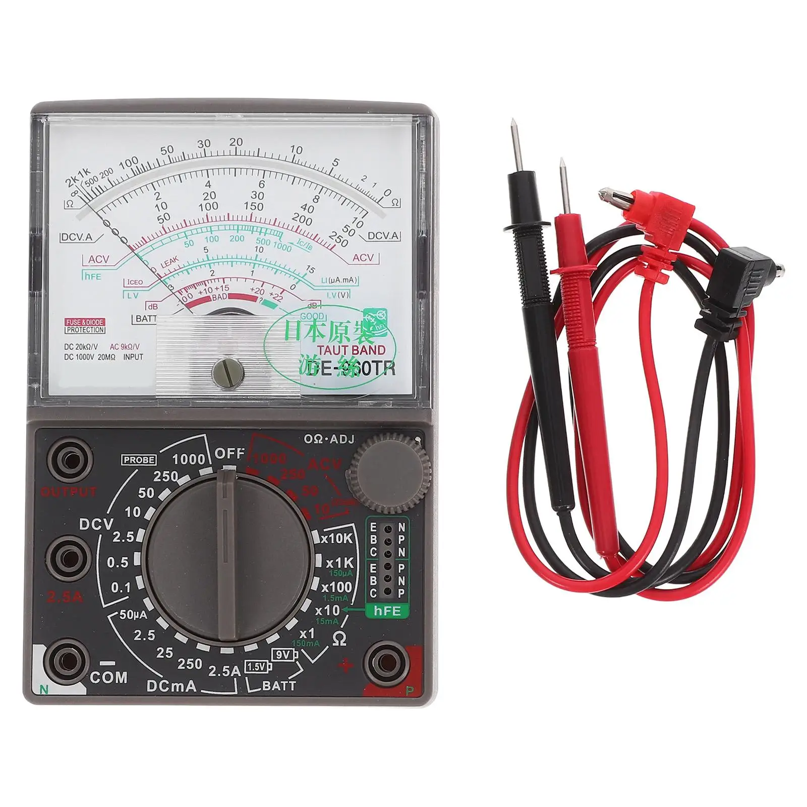 Analog Multimeter Voltage Tester Pointer Mini Current Voltmeter Electric Meter Ac Ohm Resistance Measuring Tool High
Analog Multimeter Voltage Tester Pointer Mini Current Voltmeter Electric Meter Ac Ohm Resistance Measuring Tool High