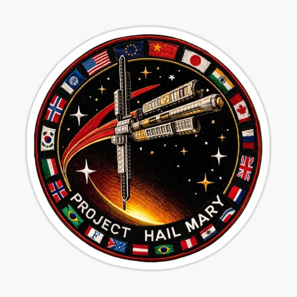 Project Hail Mary Space Mission Patch Sticker for Laptop Decor Bedroom Car Cute Cartoon Art Fashionable Public Suitcase
Project Hail Mary Space Mission Patch Sticker for Laptop Decor Bedroom Car Cute Cartoon Art Fashionable Public Suitcase