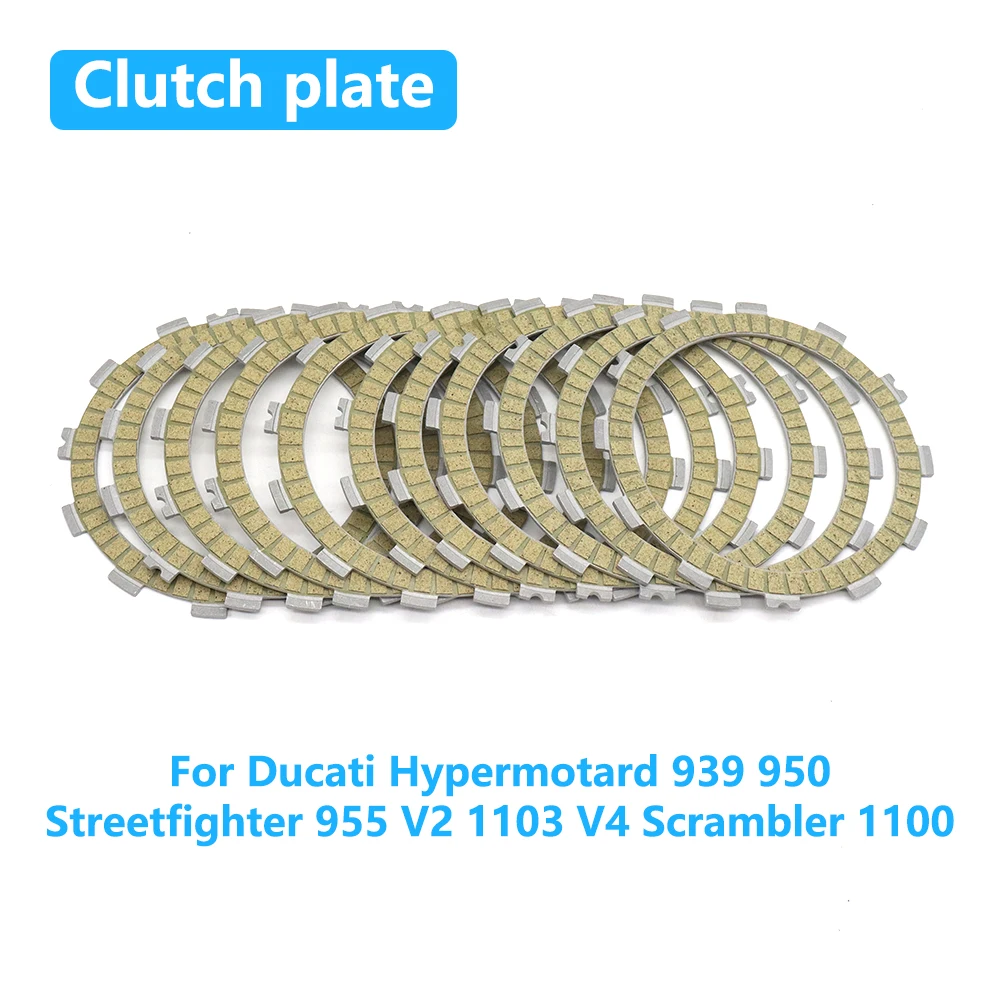 For Ducati Hypermotard 939 950 Streetfighter 955 V2 1103 V4 Scrambler 1100 Motorcycle Clutch Friction Disc Plate Kit Accessories
For Ducati Hypermotard 939 950 Streetfighter 955 V2 1103 V4 Scrambler 1100 Motorcycle Clutch Friction Disc Plate Kit Accessories