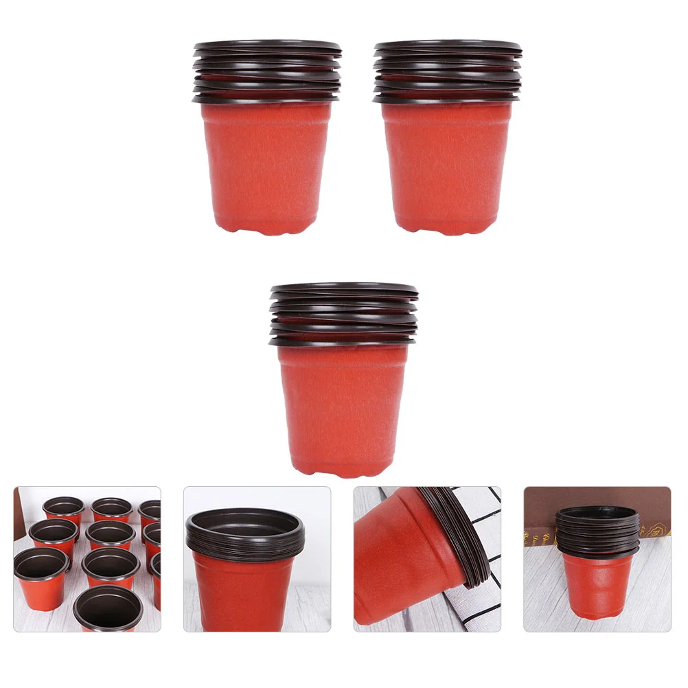 120 Pcs Plant Nursery Pots Lightweight Plastic Flower Containers for Small Herbs Windowsill Gardening Home Decoration Easy
120 Pcs Plant Nursery Pots Lightweight Plastic Flower Containers for Small Herbs Windowsill Gardening Home Decoration Easy