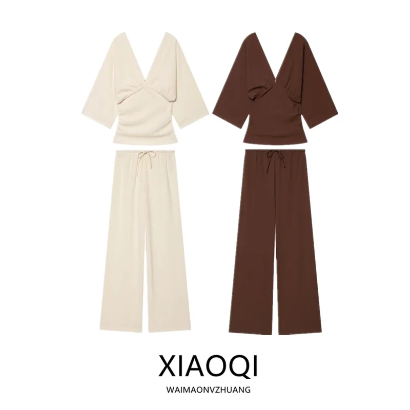 Summer 2026 Women's Wide Leg Pants Elastic Waistband Belted Texture New Arrival Fashionable Comfortable Ladies Trousers
Summer 2026 Women's Wide Leg Pants Elastic Waistband Belted Texture New Arrival Fashionable Comfortable Ladies Trousers