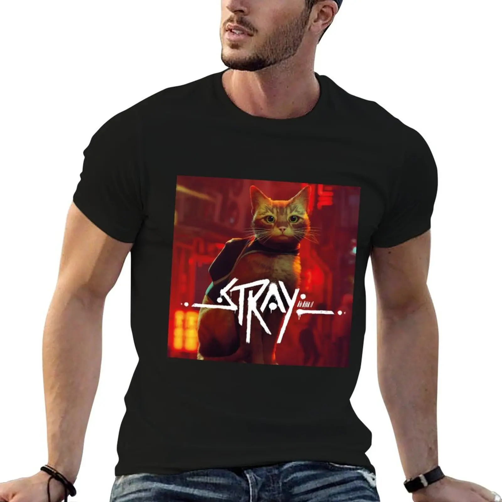 Stray Cat Game T-Shirt man t shirt designer t shirts for man cotton T-Shirt
Stray Cat Game T-Shirt man t shirt designer t shirts for man cotton T-Shirt