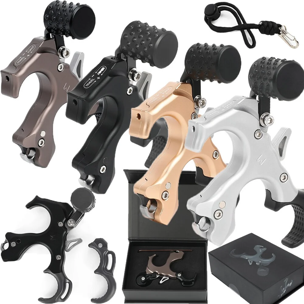 3/4 Finger Bow Release Thumb Trigger Adjustable Sensitivity Manual Jaw Aluminum Alloy for LH RH Compound Bow Shooting
3/4 Finger Bow Release Thumb Trigger Adjustable Sensitivity Manual Jaw Aluminum Alloy for LH RH Compound Bow Shooting