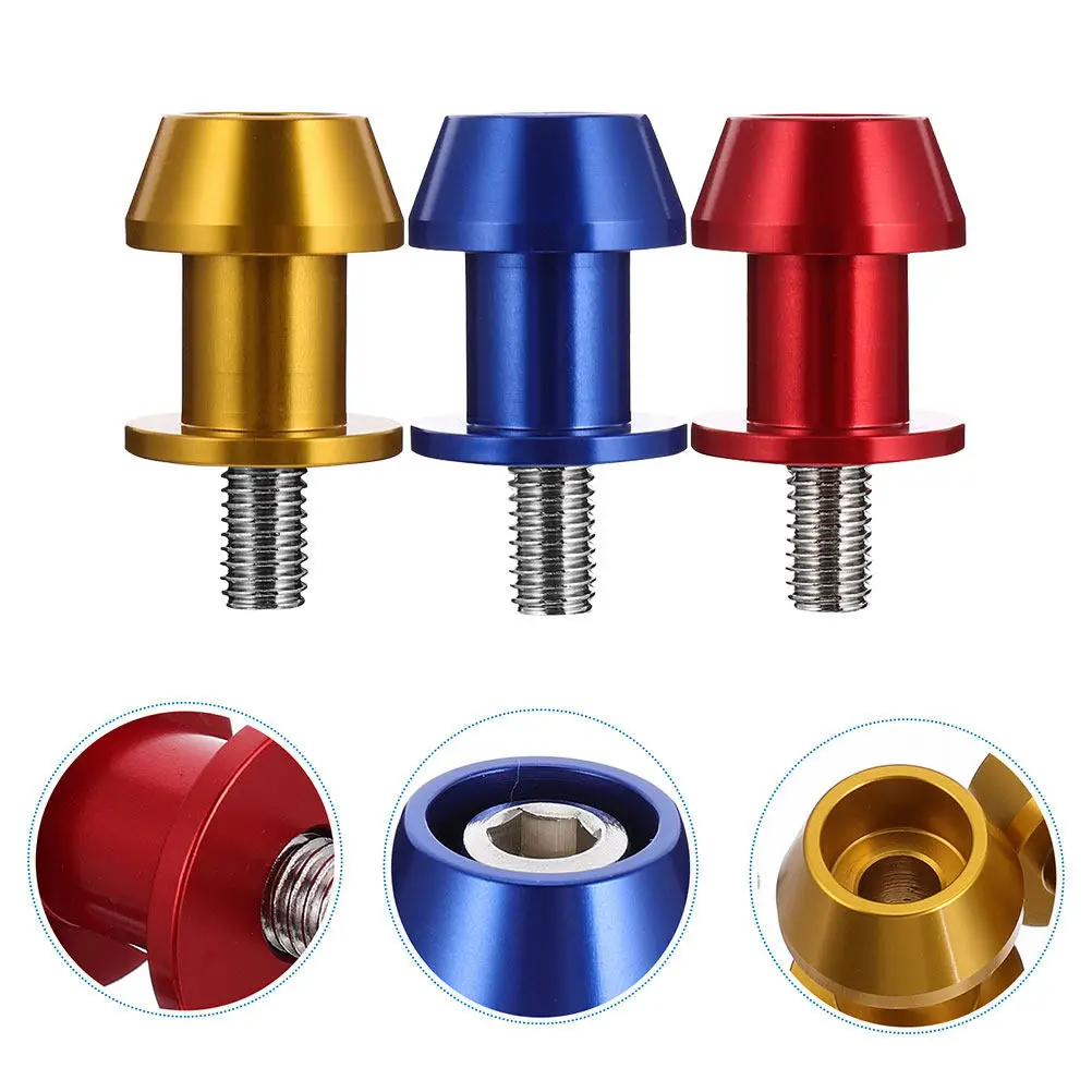 6Pcs Swing Arm Spools Motorcycle Frame Sliders Aluminum Stand Screws Motorcycle Swingarm Sliders Bobbins Paddock Lift
6Pcs Swing Arm Spools Motorcycle Frame Sliders Aluminum Stand Screws Motorcycle Swingarm Sliders Bobbins Paddock Lift