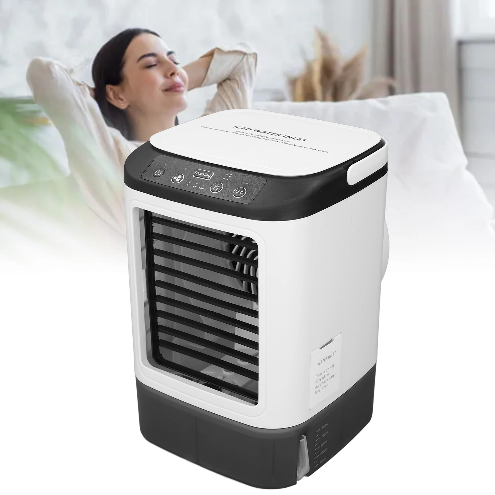 Портативный кондиционер, 900 мл, функция распыления, регулируемая скорость ветра, персональный мини-охладитель воздуха для дома, спальни, офиса
Портативный кондиционер, 900 мл, функция распыления, регулируемая скорость ветра, персональный мини-охладитель воздуха для дома, спальни, офиса