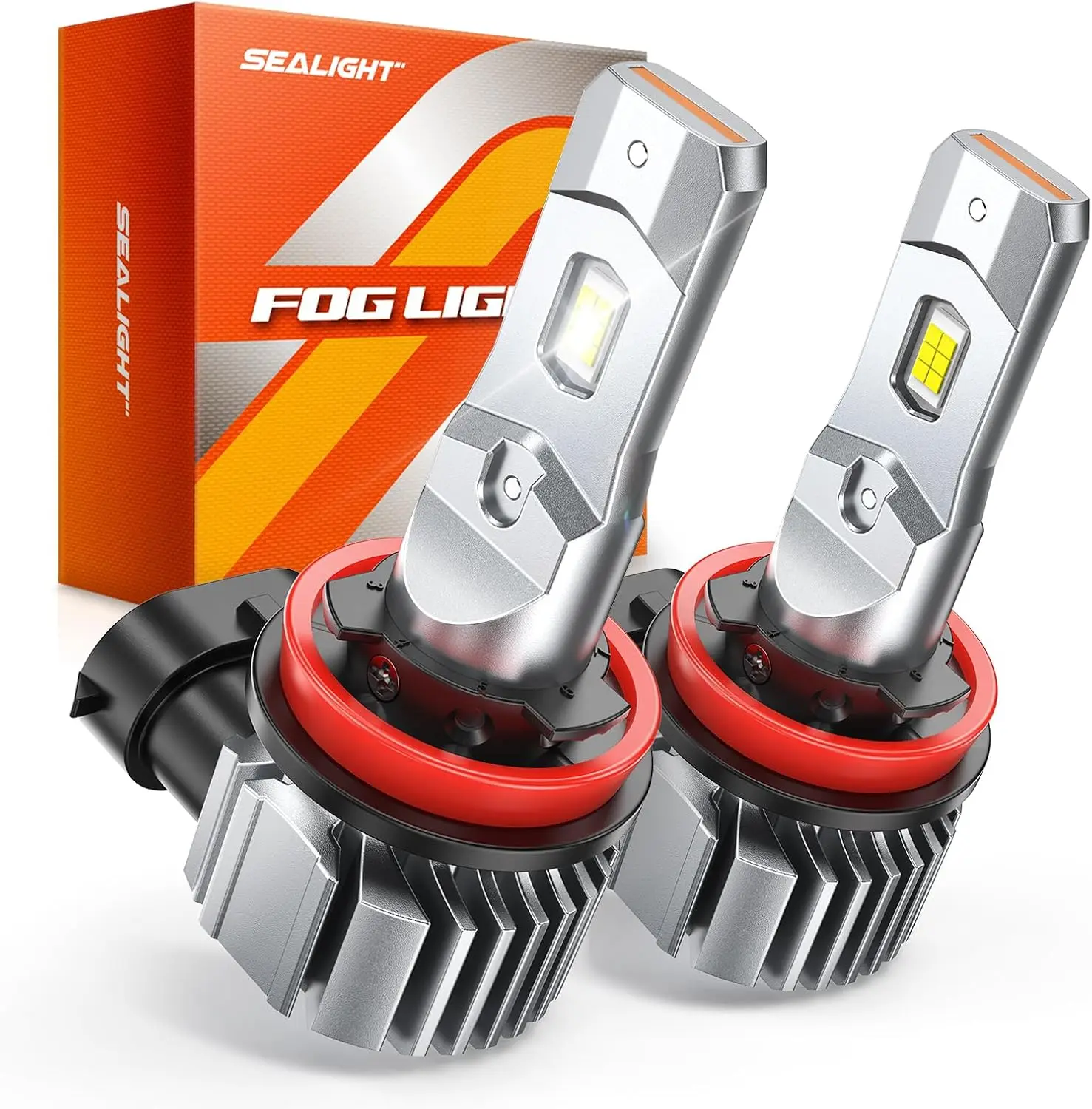 H11 H8 H16 LED Fog Light Bulbs, 18000LM 800% Brightness 6500K Cool White, 360° Adjustable, 60000HRS, Pack of 2
H11 H8 H16 LED Fog Light Bulbs, 18000LM 800% Brightness 6500K Cool White, 360° Adjustable, 60000HRS, Pack of 2