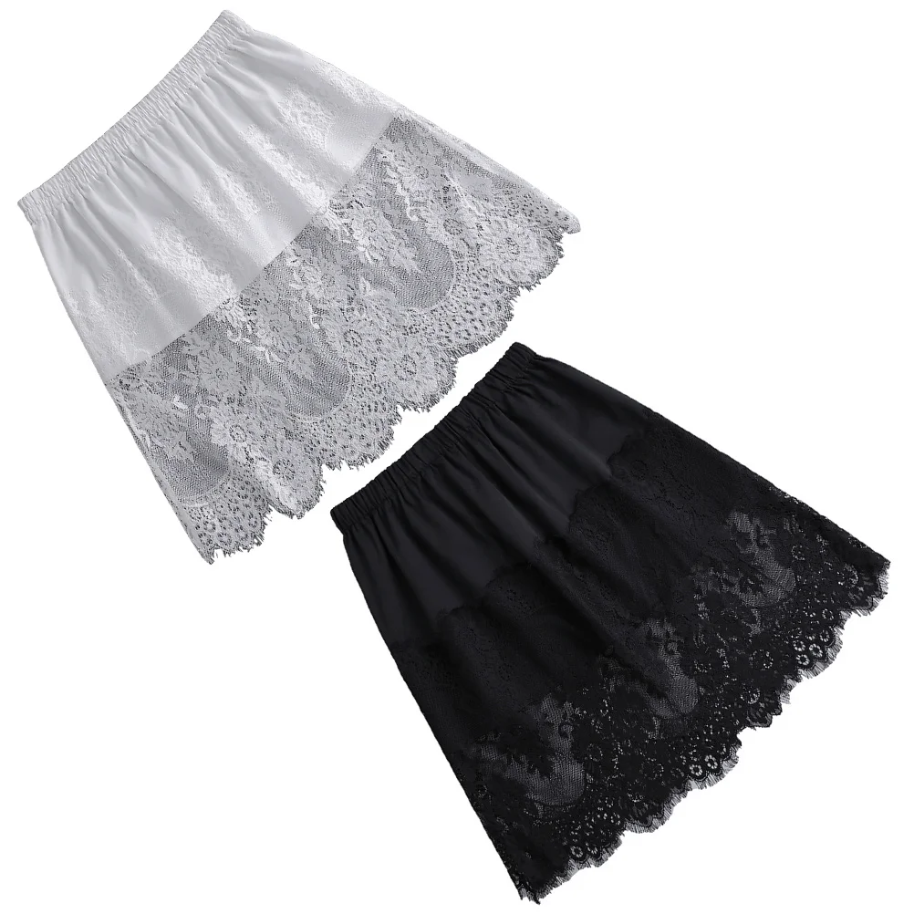2Pcs Fake Skirt Shirt Extenders Women Chiffon Mini Layering Black White Large Size Fashion Hemline Skirts For Layering
2Pcs Fake Skirt Shirt Extenders Women Chiffon Mini Layering Black White Large Size Fashion Hemline Skirts For Layering