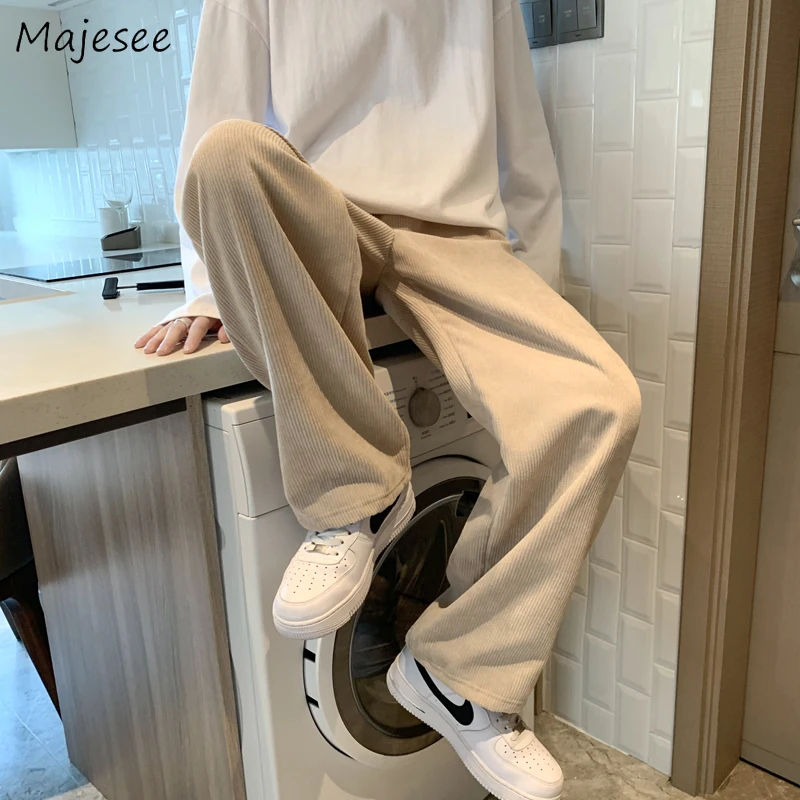 Corduroy Casual Pants Men High Street Fashion All-match Chic Male Wide Leg Trousers Solid Color Spring Autumn Pockets
Corduroy Casual Pants Men High Street Fashion All-match Chic Male Wide Leg Trousers Solid Color Spring Autumn Pockets