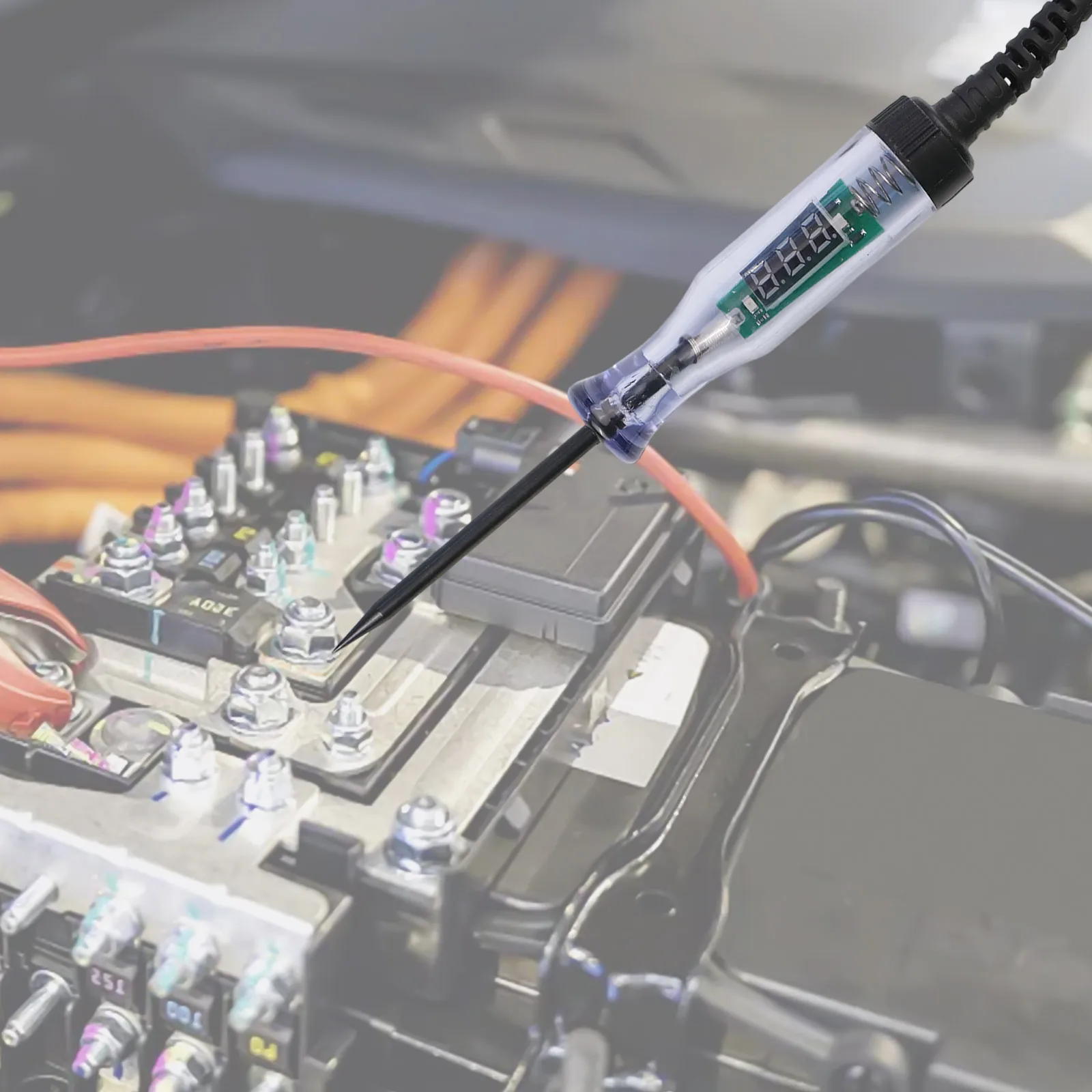 Тестер автомобильных цепей для обслуживания автомобиля, измеритель напряжения автомобильного аккумулятора, диапазон напряжения 3 В-48 В, точное считывание, четкий цифровой дисплей
Тестер автомобильных цепей для обслуживания автомобиля, измеритель напряжения автомобильного аккумулятора, диапазон напряжения 3 В-48 В, точное считывание, четкий цифровой дисплей