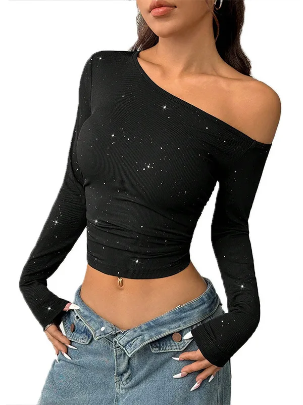 Slim Fit Long Sve Knitted irt Diamond Heat Transfer oulder Ladies Smart Sle Autumn Thiened Men's T-irt
Slim Fit Long Sve Knitted irt Diamond Heat Transfer oulder Ladies Smart Sle Autumn Thiened Men's T-irt