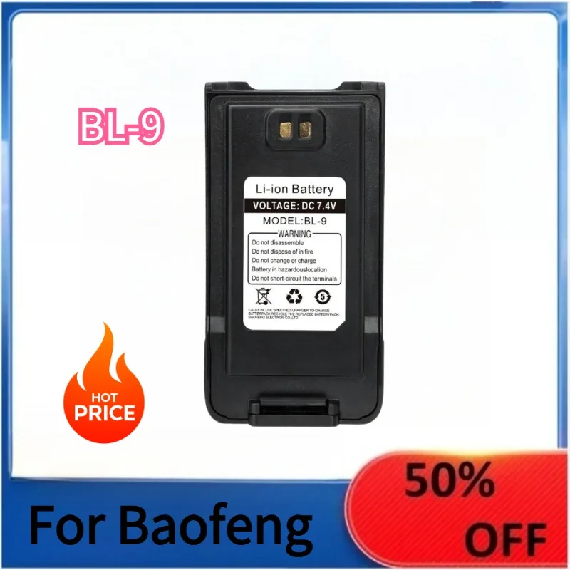 Аккумулятор Li-ion 7.4V UV-9R Pro для водонепроницаемых раций Baofeng, поддержка прямой зарядки Type-C, BL-9
Аккумулятор Li-ion 7.4V UV-9R Pro для водонепроницаемых раций Baofeng, поддержка прямой зарядки Type-C, BL-9