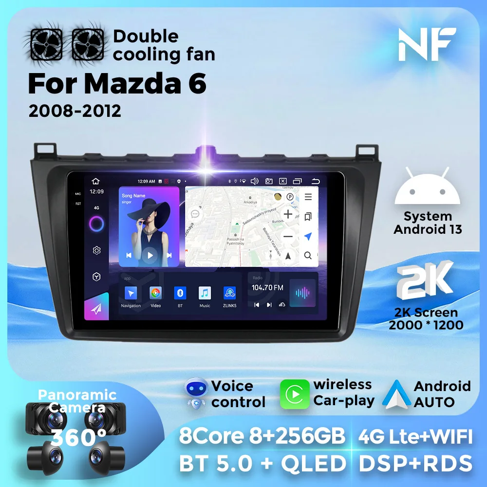 9 Inch 2din Android 13 Car Radio For Mazda 6 2007 2008 2009-2012 Multimedia GPS Navigation Stereo Audio Wireless CarPlay Auto 2K
9 Inch 2din Android 13 Car Radio For Mazda 6 2007 2008 2009-2012 Multimedia GPS Navigation Stereo Audio Wireless CarPlay Auto 2K