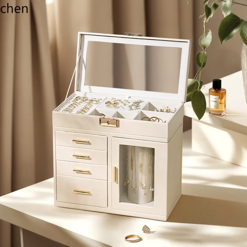 ZML Jewelry Box Large Capacity Watch Box Hand Jewelry Storage Box Exquisite with Lock
ZML Jewelry Box Large Capacity Watch Box Hand Jewelry Storage Box Exquisite with Lock