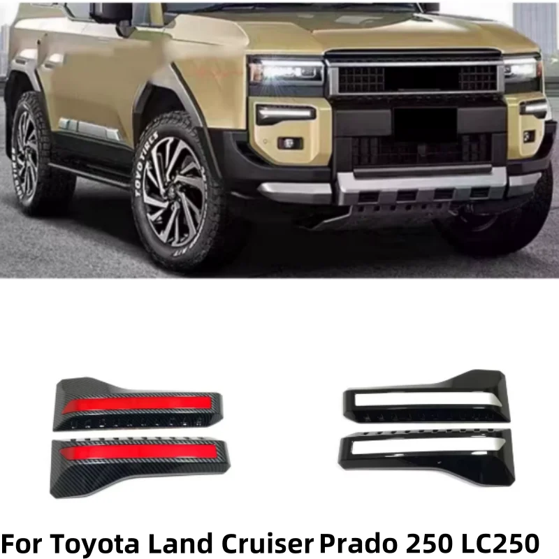 2PCS Front Fog Lamp Trim Lights for Land Cruiser Prado 250 J250 LC250 2024 2025 Decorative Cover Trim
2PCS Front Fog Lamp Trim Lights for Land Cruiser Prado 250 J250 LC250 2024 2025 Decorative Cover Trim