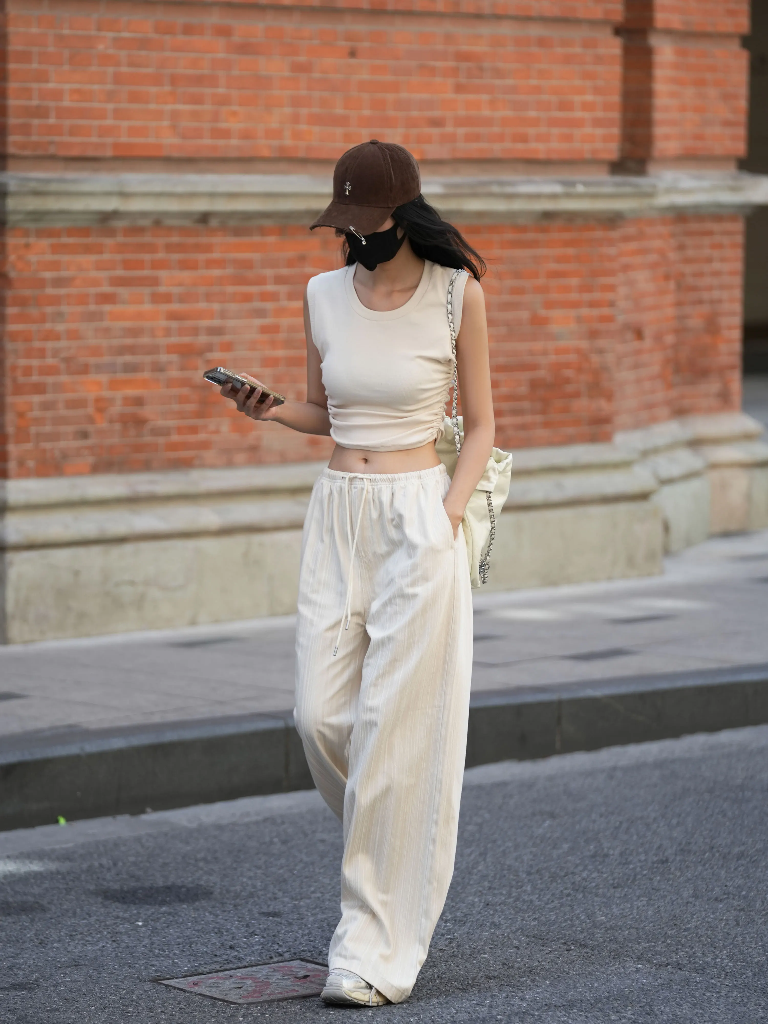 Luna7xi High Waist Wide Leg Casual Pants Women's Loose Floor-Length Trousers Korean Style Cotton Blend Polyester Fiber
Luna7xi High Waist Wide Leg Casual Pants Women's Loose Floor-Length Trousers Korean Style Cotton Blend Polyester Fiber