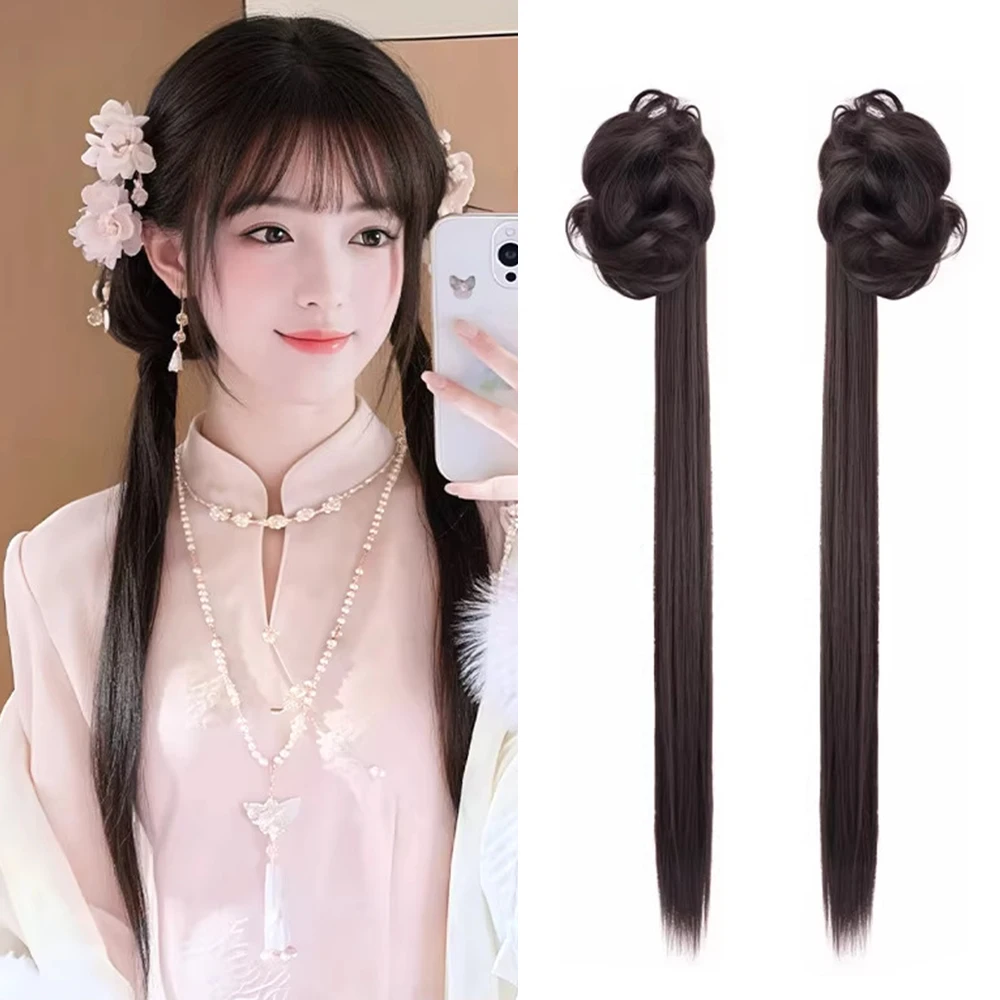 2Pcs Flower Bud Claw Clip Braided Ponytail Synthetic Hair Heat Resistant Fluffy Hair Accessories for Women Daily Party Wedding
2Pcs Flower Bud Claw Clip Braided Ponytail Synthetic Hair Heat Resistant Fluffy Hair Accessories for Women Daily Party Wedding