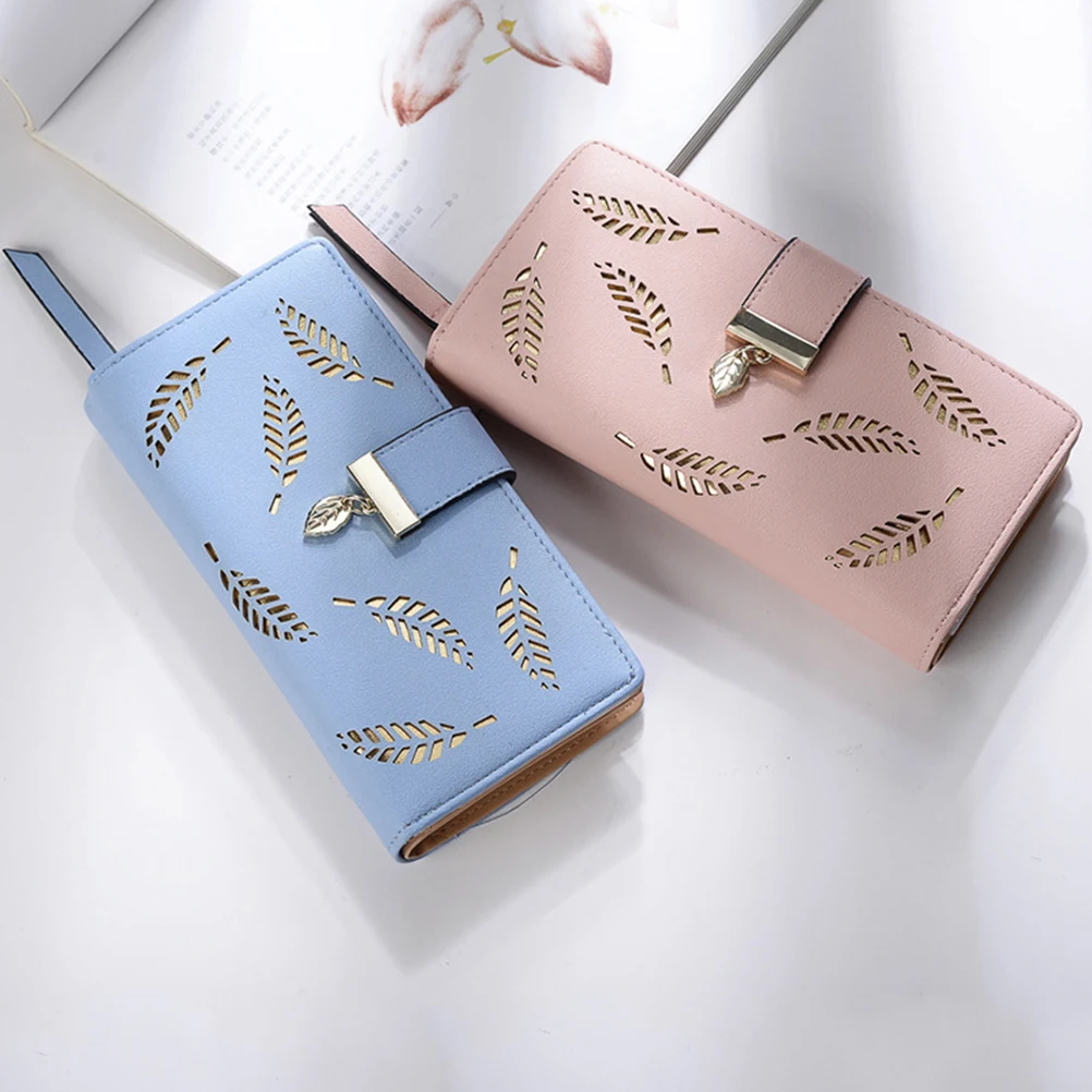 Blue Women Long Leaf Pattern PU Wallet Elegant Snap Clutch Purse Large Capacity Card Holder for Travel Gift
Blue Women Long Leaf Pattern PU Wallet Elegant Snap Clutch Purse Large Capacity Card Holder for Travel Gift
