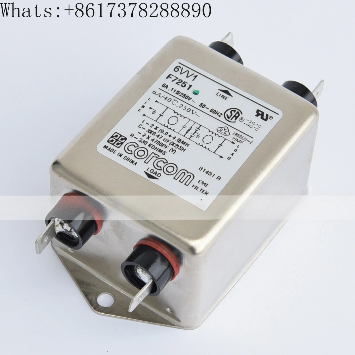 6VV1 6A беговая дорожка VDE UL CSA EMI IEC фильтр для анти-электромагнитных помех
6VV1 6A беговая дорожка VDE UL CSA EMI IEC фильтр для анти-электромагнитных помех