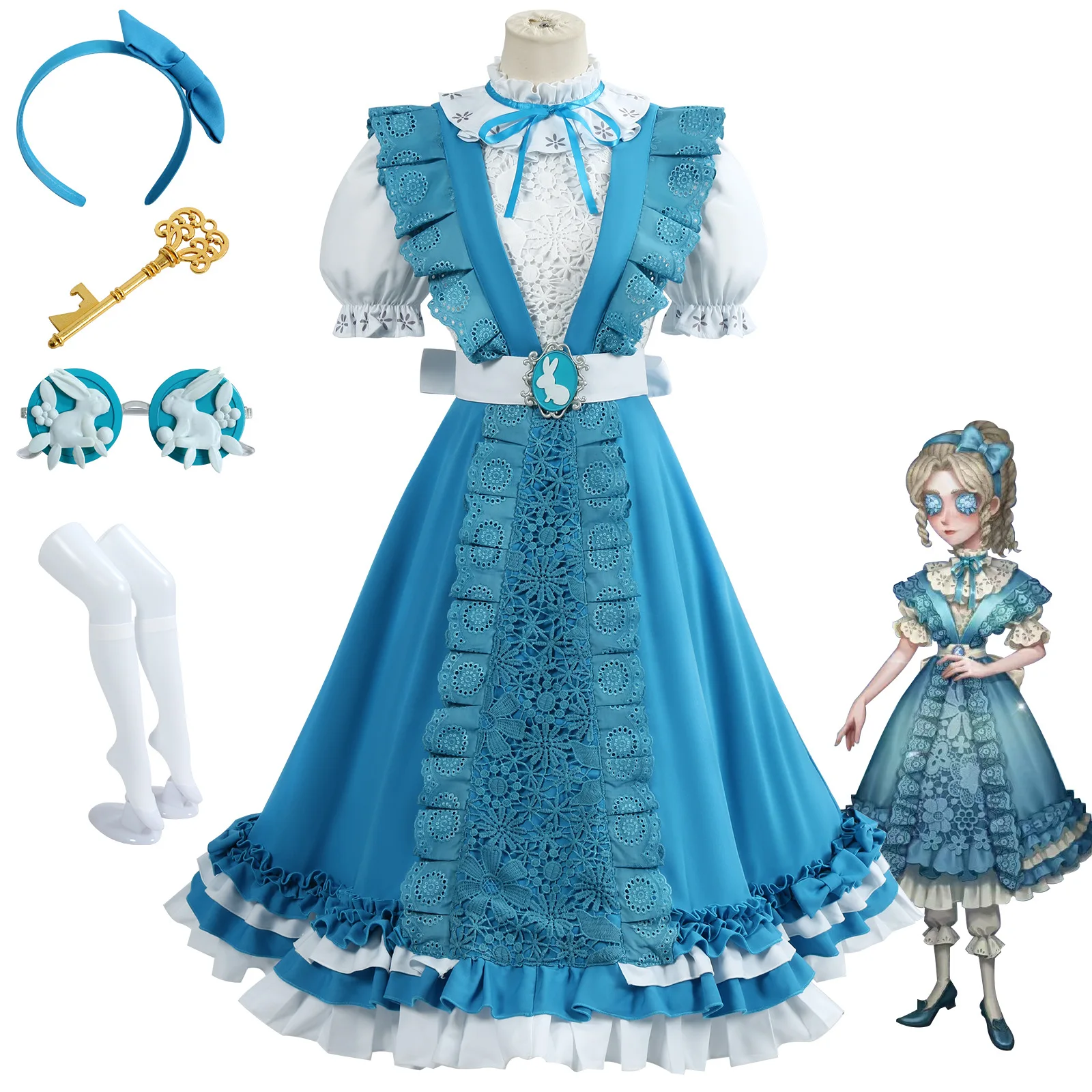 The Fifth Personas Cosplay Costume, The Reporter's Performance Star, Alice In Wonderland Cosplay, 2D Anime Costume In The Dream.
The Fifth Personas Cosplay Costume, The Reporter's Performance Star, Alice In Wonderland Cosplay, 2D Anime Costume In The Dream.