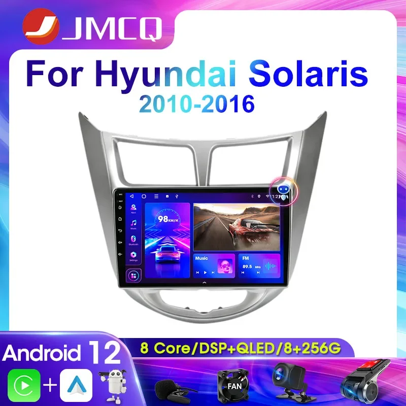 JMCQ Car Radio For Hyundai Solaris 1 2010-2016 2Din 4G Android 12 Multimedia Video Player Navigation Head Unit Wireless Carplay
JMCQ Car Radio For Hyundai Solaris 1 2010-2016 2Din 4G Android 12 Multimedia Video Player Navigation Head Unit Wireless Carplay