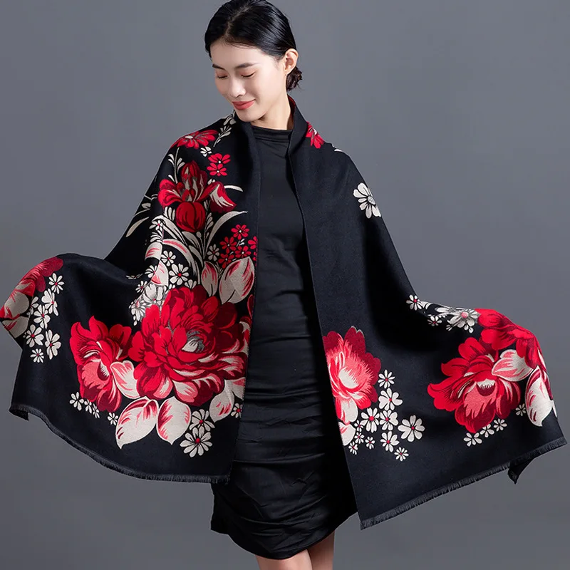 Thick Winter Warm Women Scarf Luxury 2022 Floral Print Cashmere Shawl Wraps Bufanda Female Pashmina Blanket Travel Poncho Stoles
Thick Winter Warm Women Scarf Luxury 2022 Floral Print Cashmere Shawl Wraps Bufanda Female Pashmina Blanket Travel Poncho Stoles