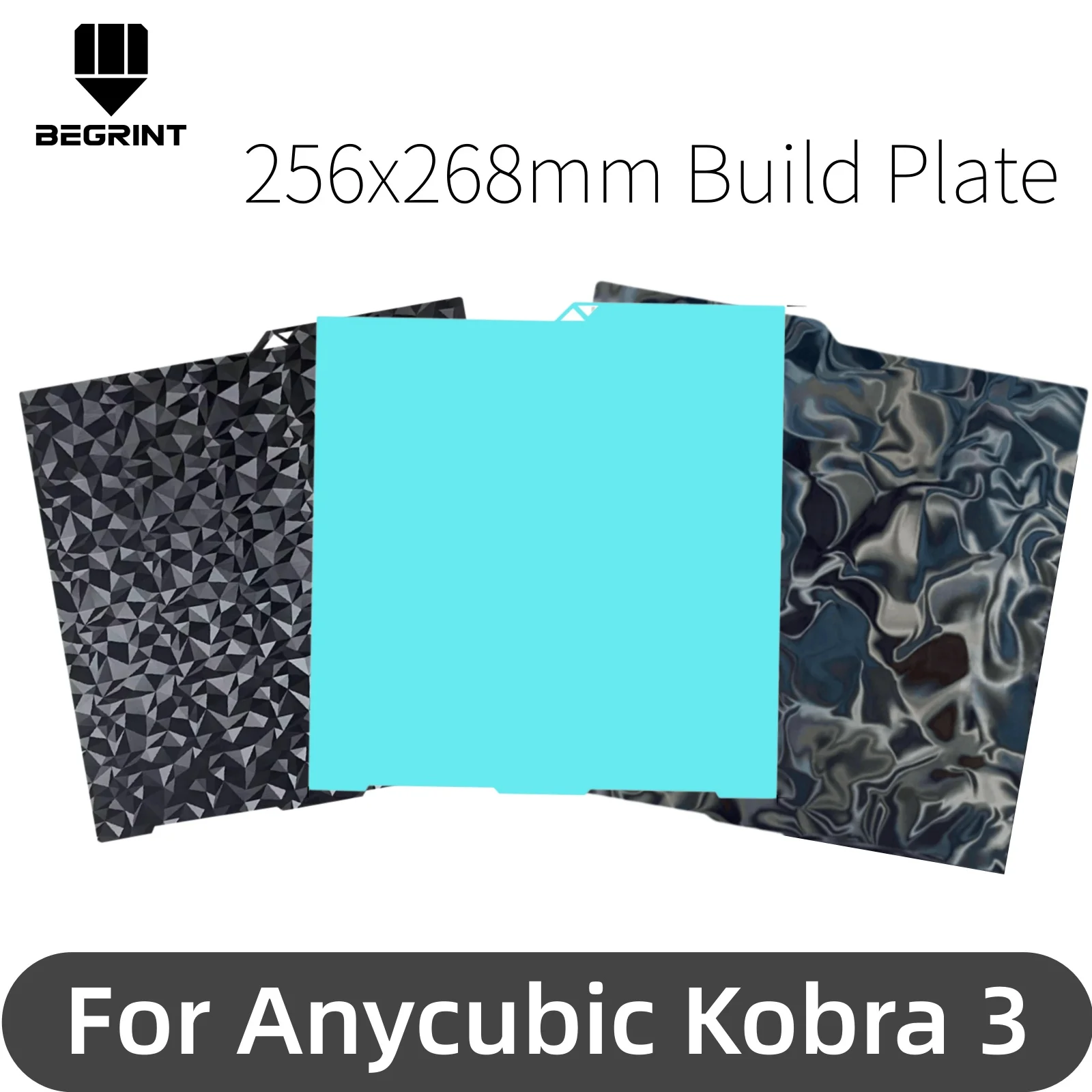 For Anycubic Kobra 3 Build Plate 256x268 Double Side Use Spring Steel PEI PEO PET Sheet Heated Bed Parts for Anycubic 3D Printer
For Anycubic Kobra 3 Build Plate 256x268 Double Side Use Spring Steel PEI PEO PET Sheet Heated Bed Parts for Anycubic 3D Printer
