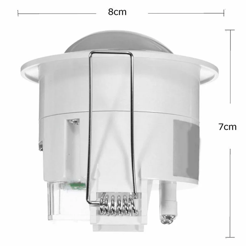 N84R 110-240 В переменного тока Мини Регулируемый 360-градусный Потолочный PIR Инфракрасный датчик движения тела Детектор Лампа Выключатель света Белый 
N84R 110-240 В переменного тока Мини Регулируемый 360-градусный Потолочный PIR Инфракрасный датчик движения тела Детектор Лампа Выключатель света Белый