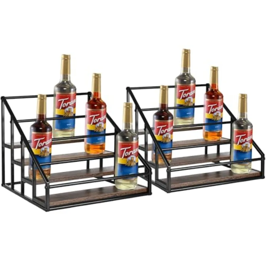 Coffee Syrup Rack Organizer, Liquor Bottle Display Shelf, Water cup display stand, Spice Rack Kitchen Cabinet Organizer, Rustic
Coffee Syrup Rack Organizer, Liquor Bottle Display Shelf, Water cup display stand, Spice Rack Kitchen Cabinet Organizer, Rustic