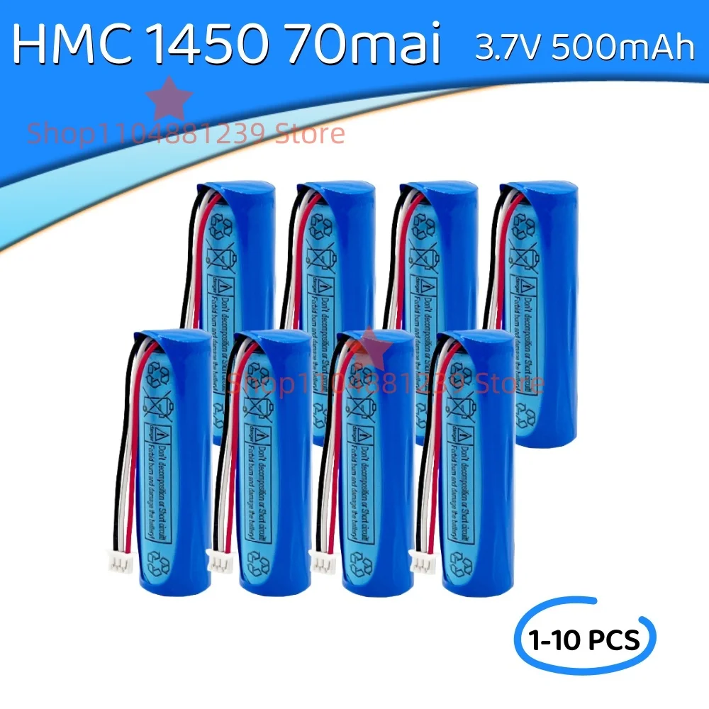 HMC1450 Lithium Ion Battery 3.7V 500mAh 70mai Smart Dash Cam Pro, Midrive D02 Replacement Battery 3-wire Plug 14*50mm
HMC1450 Lithium Ion Battery 3.7V 500mAh 70mai Smart Dash Cam Pro, Midrive D02 Replacement Battery 3-wire Plug 14*50mm