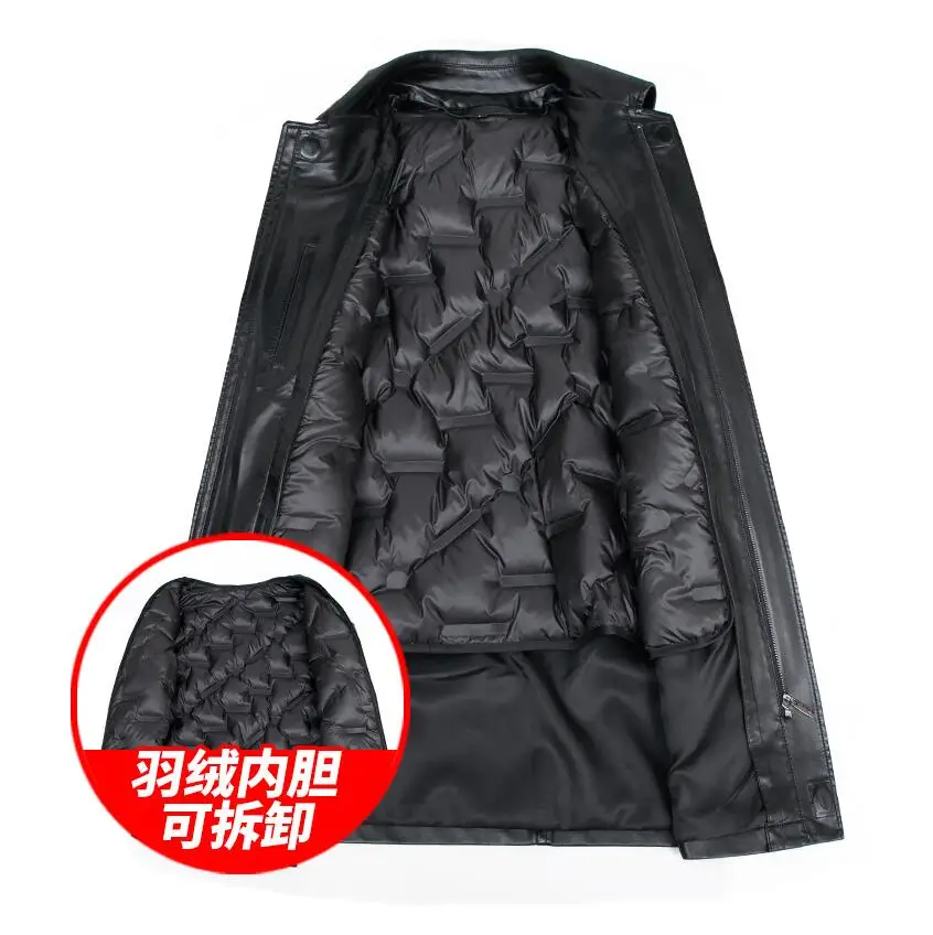 Пальто из натуральной кожи со съемной пуховой подкладкой Куртка из овчины Куртка из натуральной кожи с меховым воротником Зимняя ветрозащитная и Col
Пальто из натуральной кожи со съемной пуховой подкладкой Куртка из овчины Куртка из натуральной кожи с меховым воротником Зимняя ветрозащитная и Col