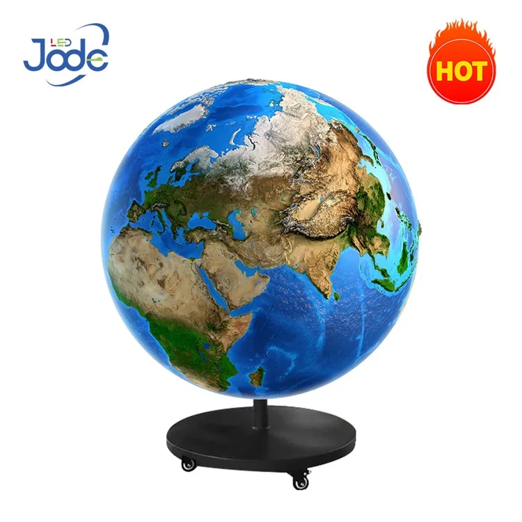 Сферический цифровой экран Jode P1.8, диаметр 1м/1.2м/1.5м/2м, креативный светодиодный видеоэкран-глобус в форме Земли, сферический LED-дисплей
Сферический цифровой экран Jode P1.8, диаметр 1м/1.2м/1.5м/2м, креативный светодиодный видеоэкран-глобус в форме Земли, сферический LED-дисплей