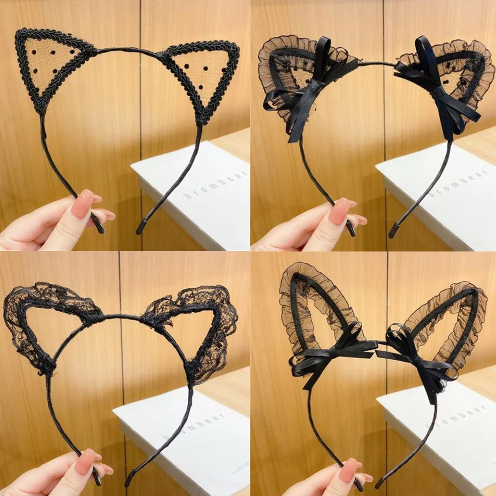 Cute Sexy Black Lace Cat Ears Hairbands Styling Headband Women Girls Hair Head Hoop Band Accessories Headdress Headwear Ornament
Cute Sexy Black Lace Cat Ears Hairbands Styling Headband Women Girls Hair Head Hoop Band Accessories Headdress Headwear Ornament