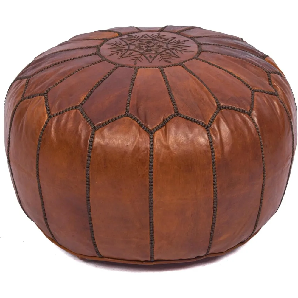 Handmade Moroccan Genuine Leather Pouf Ottoman Cover – Unstuffed Foot Stool Ottoman, Boho Foot Rest Under Desk, Round Ottoman fo
Handmade Moroccan Genuine Leather Pouf Ottoman Cover – Unstuffed Foot Stool Ottoman, Boho Foot Rest Under Desk, Round Ottoman fo