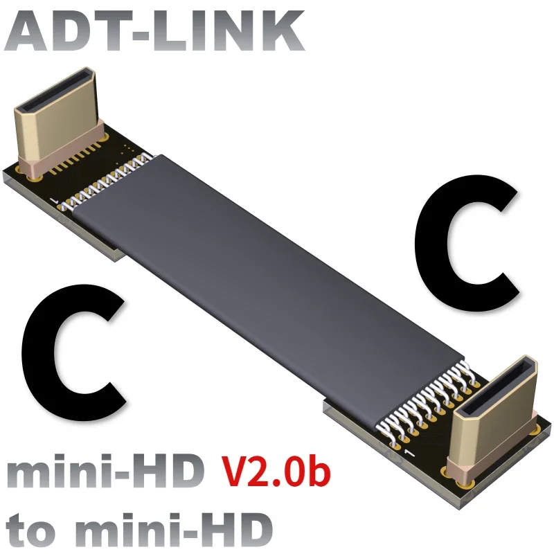 ADT Mini HD-совместимый воздушный плоский кабель Mini-HD «штырь-гнездо», сверхтонкий HD Удлинительный кабель типа C до C 4K @ 50/60
ADT Mini HD-совместимый воздушный плоский кабель Mini-HD «штырь-гнездо», сверхтонкий HD Удлинительный кабель типа C до C 4K @ 50/60
