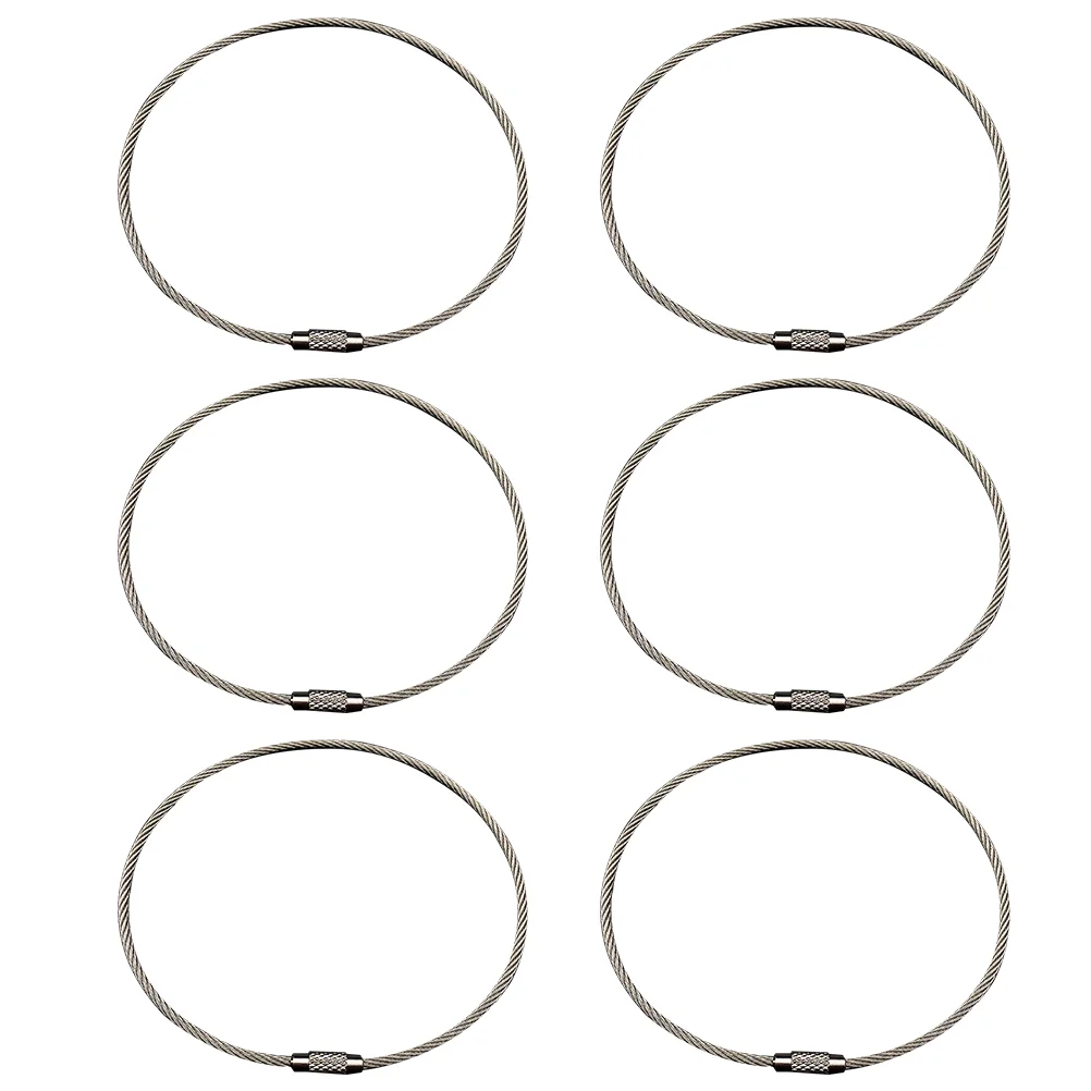 6 Pcs Bone Hooks Stainless Steel Wire Rope Rings Quick Open Close Handy Fruits Vegetables Feeding Multiple
6 Pcs Bone Hooks Stainless Steel Wire Rope Rings Quick Open Close Handy Fruits Vegetables Feeding Multiple