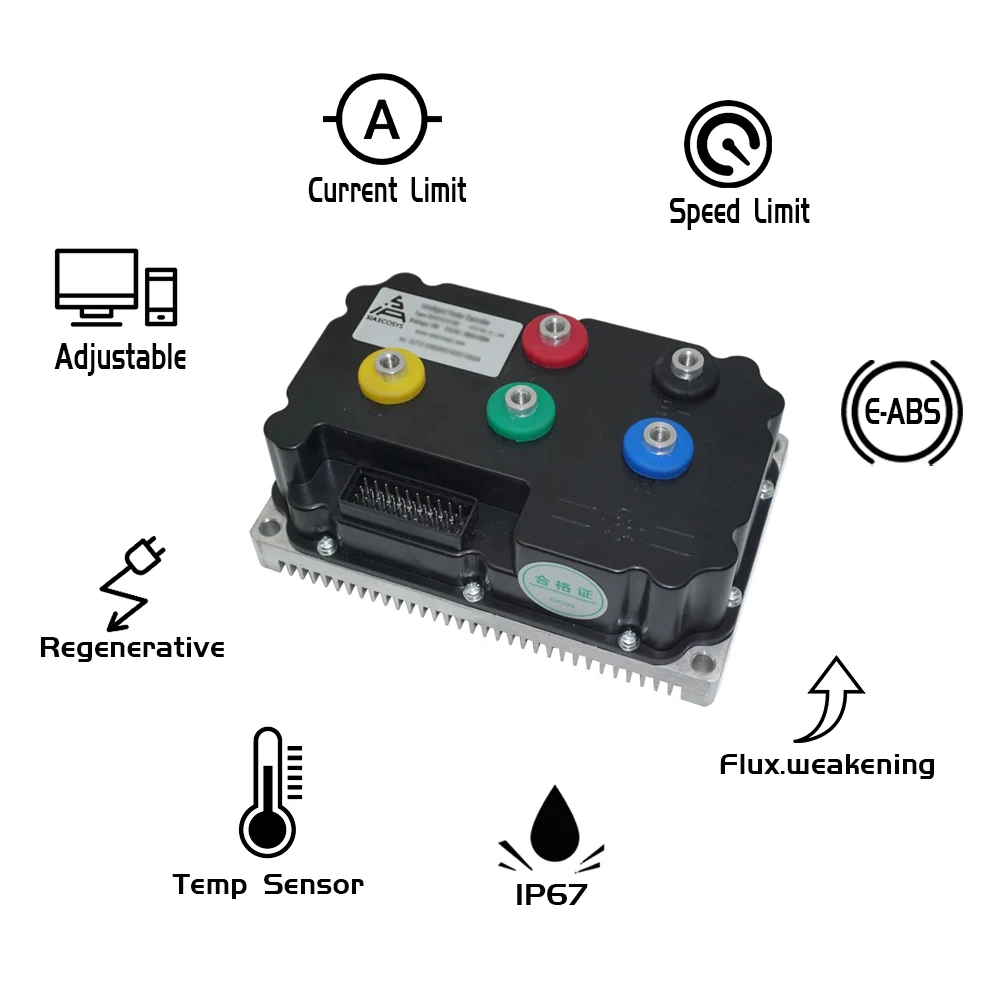 ND72490B FARDRIVER Controller High Power Electric Motorcycle Controller 490A 5-6KW BLDC Programmable For QS165 Encoder Motor
ND72490B FARDRIVER Controller High Power Electric Motorcycle Controller 490A 5-6KW BLDC Programmable For QS165 Encoder Motor