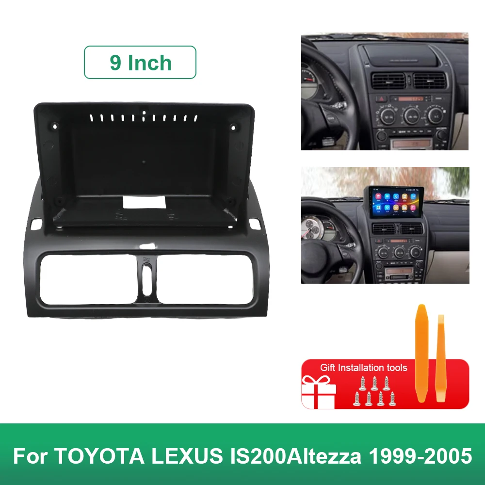 9 Inch 2 Din Car Radio Fascia Frame Android Audio Dash Fitting Panel Kit For TOYOTA LEXUS IS200Altezza 1999-2005
9 Inch 2 Din Car Radio Fascia Frame Android Audio Dash Fitting Panel Kit For TOYOTA LEXUS IS200Altezza 1999-2005