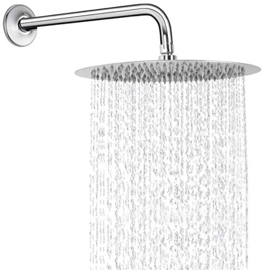 Round Rain Shower Head With Shower Arm Large Stainless Steel Rainfall Shower-Waterfall Full Body Coverage 12 Inch
Round Rain Shower Head With Shower Arm Large Stainless Steel Rainfall Shower-Waterfall Full Body Coverage 12 Inch
