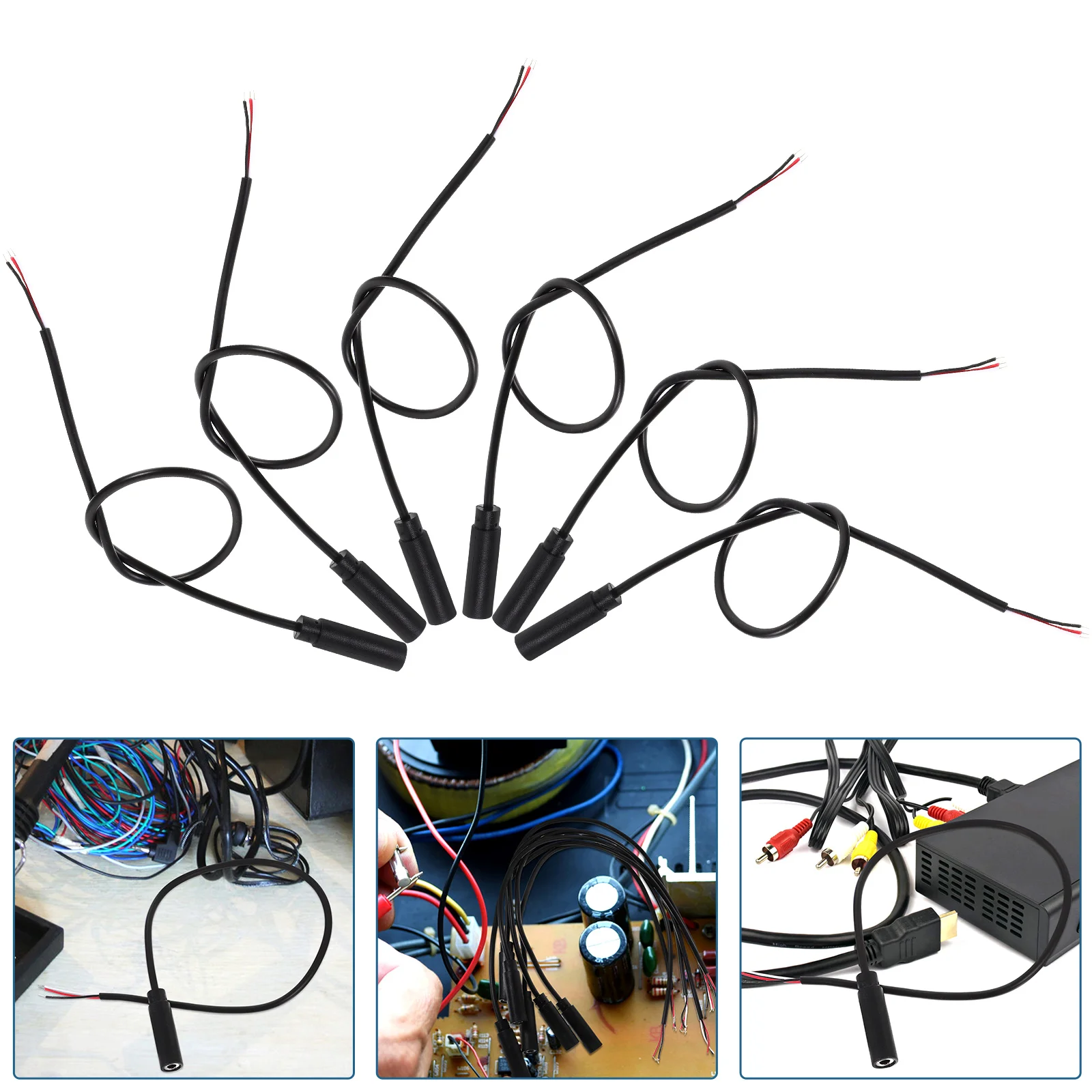 6pcs 3.5Mm Male Plug To Bare Wire Replacement Audio Cable For Headset Speaker Car Mp3 Box Stereo Durable Pvc Insulated
6pcs 3.5Mm Male Plug To Bare Wire Replacement Audio Cable For Headset Speaker Car Mp3 Box Stereo Durable Pvc Insulated
