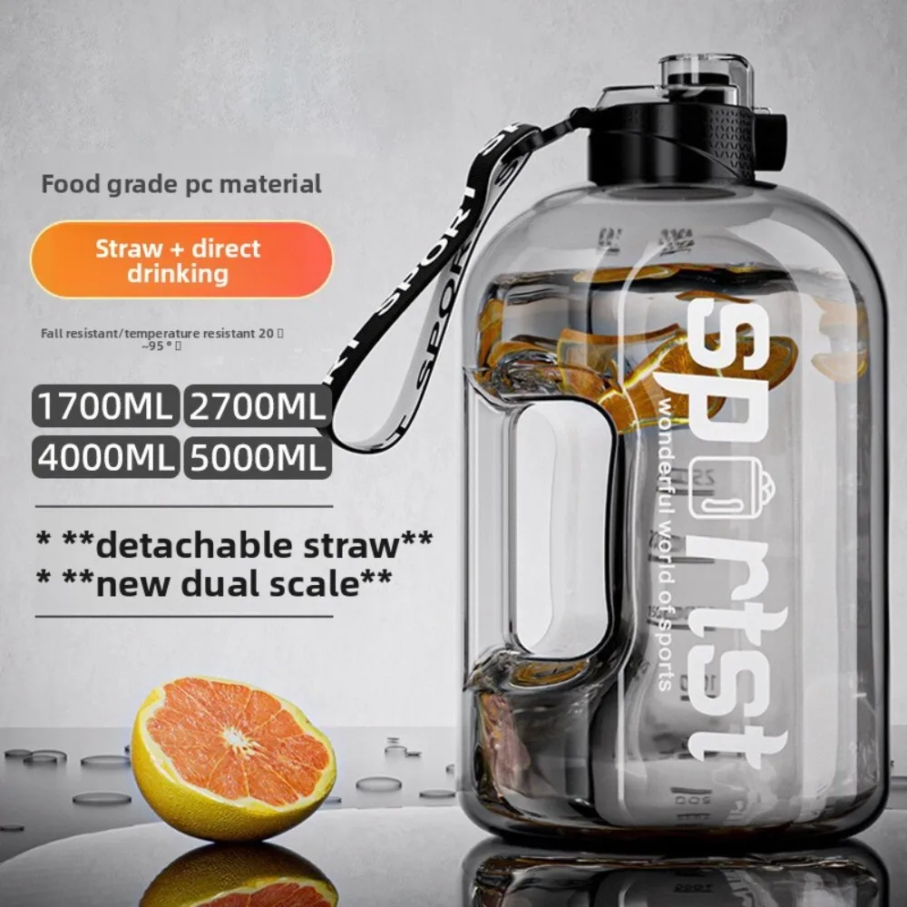 Large Capacity Plastic Water Bottle Portable Sports Fitness Jug for Men Women Students BPA Free Durable Travel Gym Outdoor Use 
Large Capacity Plastic Water Bottle Portable Sports Fitness Jug for Men Women Students BPA Free Durable Travel Gym Outdoor Use