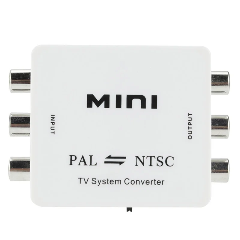 AA08-1 PCS Mini PAL NTSC Bi-Direction TV System Converter Switcher White ABS PAL To NTSC NTSC To PAL Dual-Way TV Composite Conne
AA08-1 PCS Mini PAL NTSC Bi-Direction TV System Converter Switcher White ABS PAL To NTSC NTSC To PAL Dual-Way TV Composite Conne
