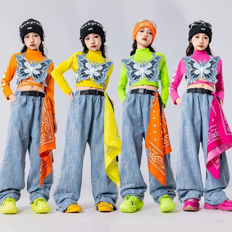 Костюм для джазового танца для девочек K-pop, танцевальная одежда в стиле хип-хоп, зеленый топ, синие брюки-таши, детская модная одежда, уличная одежда AMY1400
Костюм для джазового танца для девочек K-pop, танцевальная одежда в стиле хип-хоп, зеленый топ, синие брюки-таши, детская модная одежда, уличная одежда AMY1400