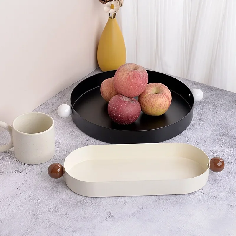 Creative Fruit Plate Metal Round Candy Dish with Handle Oval Table Tray Large Storage Tray for Living Room Snacks Decoration E5H
Creative Fruit Plate Metal Round Candy Dish with Handle Oval Table Tray Large Storage Tray for Living Room Snacks Decoration E5H