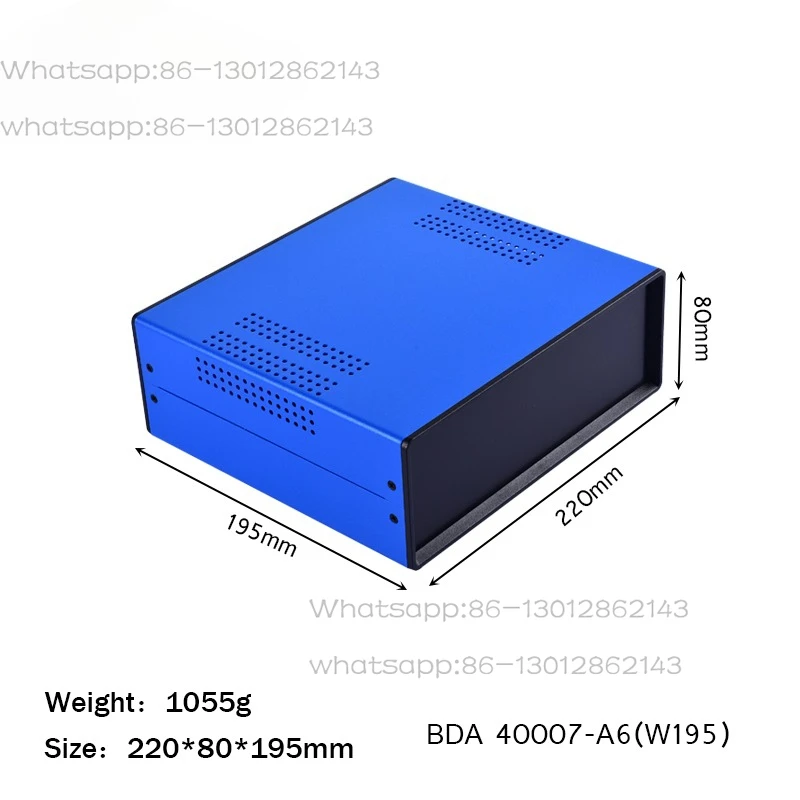 Shell DIY Plastic Panel Iron Metal Outer Power Supply Chassis Box BDA40007-(W195)
Shell DIY Plastic Panel Iron Metal Outer Power Supply Chassis Box BDA40007-(W195)