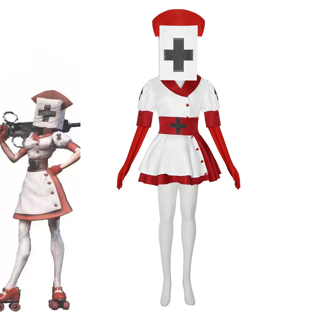 Game Dark Deception Reaper Nurses Cosplay Costume Full Set for Women Anime Game Horror Nurse Outfit for Halloween Escape Room
Game Dark Deception Reaper Nurses Cosplay Costume Full Set for Women Anime Game Horror Nurse Outfit for Halloween Escape Room