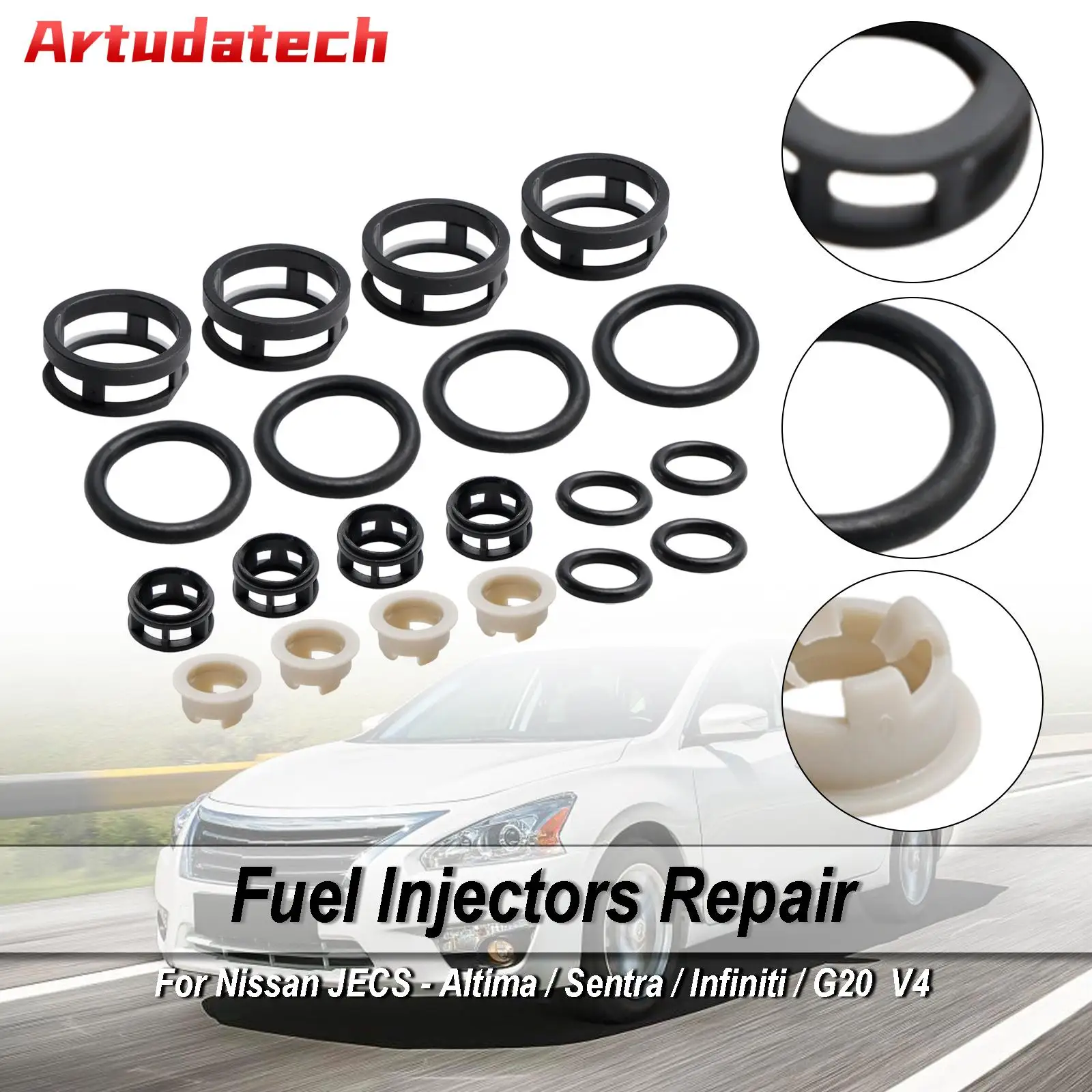 Artudatech 4PCS Side Feed Fuel Injector Repair Kit Filters Seals O-Rings Pintle Caps
Artudatech 4PCS Side Feed Fuel Injector Repair Kit Filters Seals O-Rings Pintle Caps