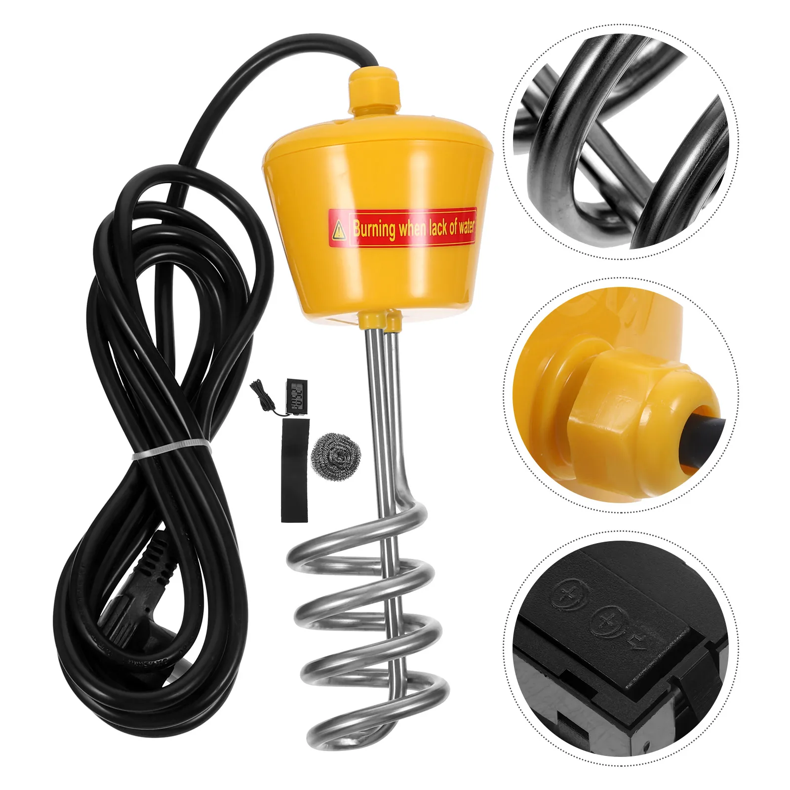 3000 W Rod Bathtub Heater Floating Pool Thermometer Durable Material Safe Design Bathtub Water Heater Power On Water
3000 W Rod Bathtub Heater Floating Pool Thermometer Durable Material Safe Design Bathtub Water Heater Power On Water